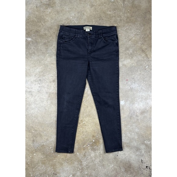Democracy Women's Jeans 12 Black Ab Technology Stretch Skinny 36x26 Mid Rise - Picture 1 of 12
